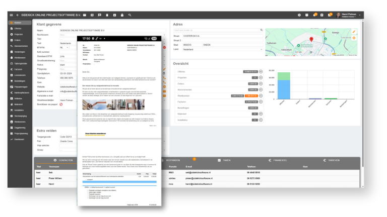 Robaws CRM en klantbeheer software van Sidekick Software - Offerte