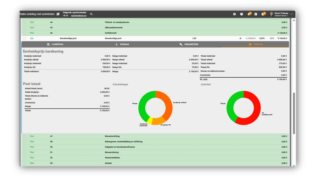 Software voor de Bouw - afbeelding calculatie voor de bouw STABU